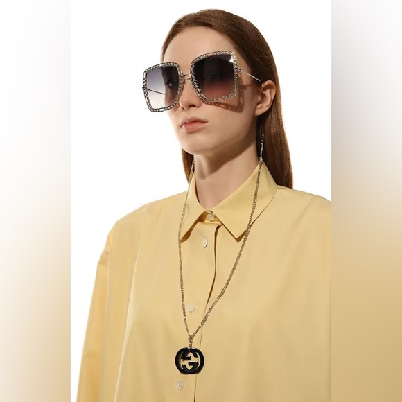💯- New Authentic Gucci's GG1033S Oversized sunglasses - Picture 1 of 13
